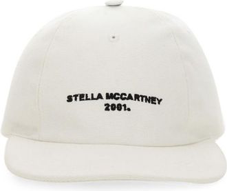 Stella McCartney White Embroidered Baseball Hat