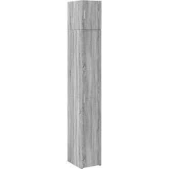 vidaXL Vidaxl - Mobile Sottile Grigio Sonoma 30x42,5x225 cm in Truciolato
