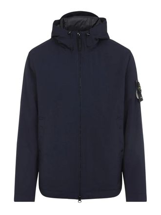 Stone Island Hooded Zip-Front Jacket