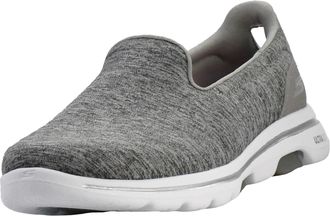 Skechers Womens Go Walk 5-Honor Sneaker, Grey Textile Trim Gry, 2.5 UK