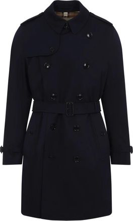 Burberry Kensington Trenchcoat - Heren - Trenchcoats - Blauw - XL - Katoen - Jassen