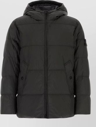 Stone Island down puffer hooded coat