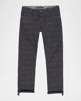 Robert Graham Men & apos;s Jaren Straight Paisley Print Jeans