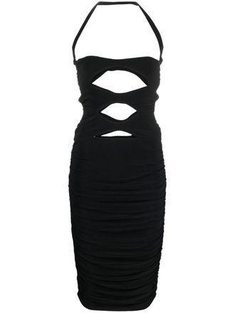 Norma Kamali Abito con dettaglio cut-out - Nero