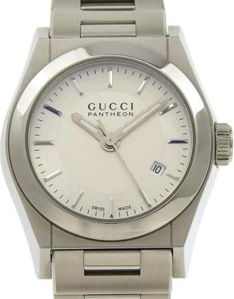 Gucci Pre-owned Watches, female, Gray, Size: ONE SIZE Pre-owned Stainless Steel Watch