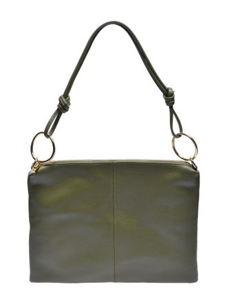 Luisa Vannini Khaki Rundleer Tas
