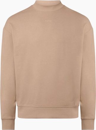 HUGO BOSS Mens Dapocrew Logo Print Sweatshirt - Cream - Size: 36