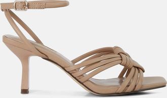 London Rag weekend pick box knot mid heel sandals