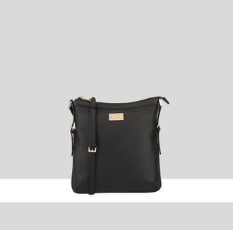 Paul Costelloe Womens Lister Leather Cross Body Bag - Black - One Size