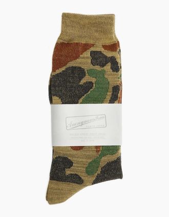 Anonymous Ism Mens Anonymous Ism Camo Crew Mens Army Socks - Green - Size: 9.5/13/12.5/12/11.5/11/9/16/15.5/15/14.5/14/13.5/10.5/10