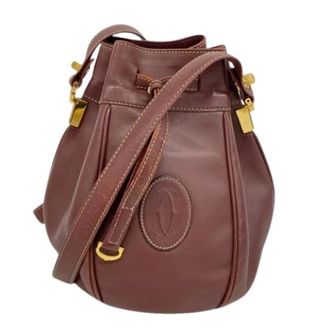 Cartier Pre-owned Bucket Bags, female, Red, Size: ONE SIZE Pre-owned Vintage Shoulder Bag