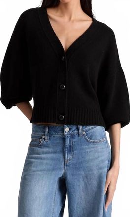 Alice & Olivia Atticus Cashmere Cardigan In Black