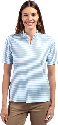 Cutter & Buck Virtue Eco Pique Stripe Recycled Womens Top