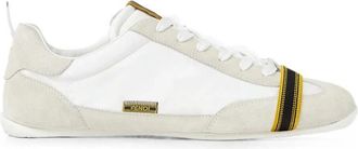 Fendi White Leather And Suede Low-top Sneakers