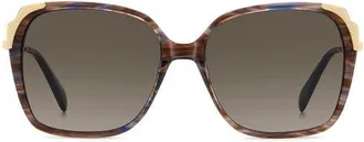 Kate Spade New York kenley 59mm gradient square sunglasses in Red Havana/brown Sf at Nordstrom