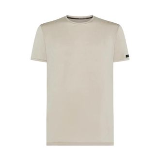Roberto Ricci Design T-Shirts, male, Beige, Size: 2XL Cupro Shirty