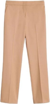 Twinset Koude Wol Sigarettenbroek - Dames - Chinos - Bruin - L - Wol - Broeken
