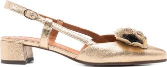 Chie Mihara Pumps con tacco a fiore - Giallo
