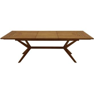 Miliboo Mesa De Jard&iacute;n Extensible De Madera Maciza 180-240 Cm Santo