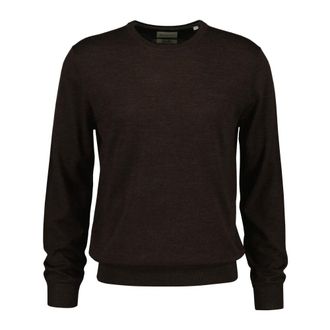 GANT Jersey de punto con cuello redondo - Knitwear - Hombre - Marr&oacute;n - 2XL