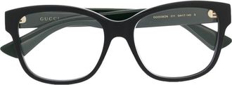Gucci square-frame optical glasses - women - Acetate - 54 - Black