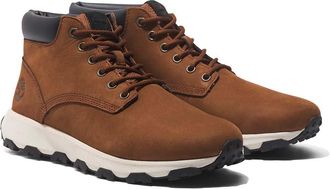 Timberland Mens Winsor Park Mid Lace Up Sneaker Cognac Walking Shoe, Olive Nobuck, 9.5 UK