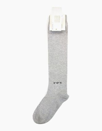 Emporio Armani Mens Emporio Armani Logo Cotton Socks Grey - Size: One size/2.5/9.5/3/10/3.5/15/8.5/15.5/9/16/13.5/7/14/7.5/14.5/8/12/5.5/12.5/6/13/6.5/10.5/4/11/4.5