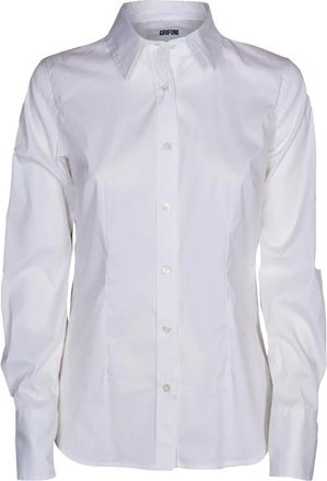 Mauro Grifoni Overhemden, Dames, Wit, XS, Klassiek Slim Fit Overhemd