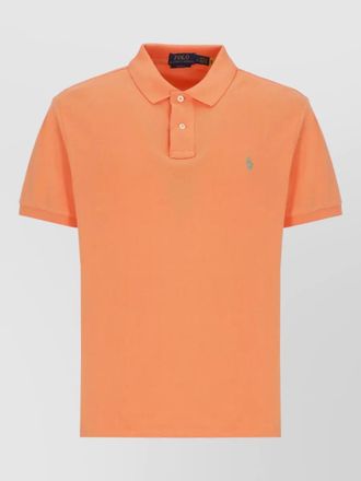 Ralph Lauren straight cut cotton polo shirt side vents