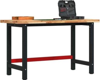 vidaXL vidaXL Banco da Lavoro 140x60x83 cm Legno Massello Acacia Rettangolare