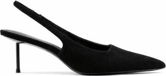 Femme G55 Suede Slingback Pump in Black at Nordstrom, Size 10
