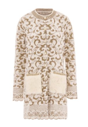 Faina Vest Dames Gebroken witte goid