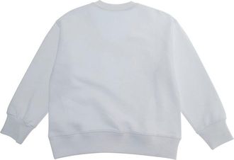 Maison Margiela Boys Kids Crewneck Sweatshirt White Cotton Hoods & Sweatshirts