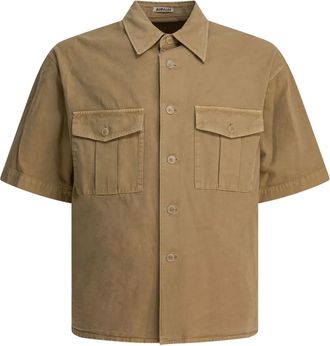 Auralee Camicia con doppia tasca - Toni neutri