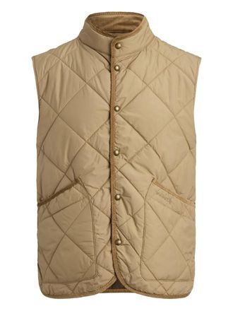 Polo Ralph Lauren quilted corduroy-trim gilet - Neutrals