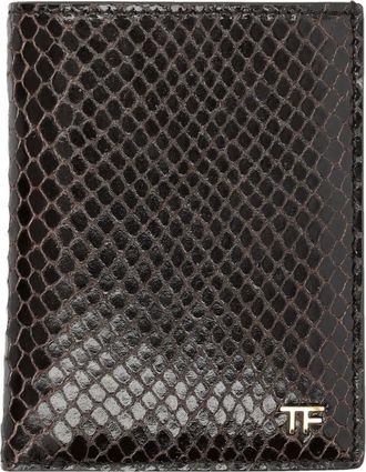 Tom Ford Portafoglio con stampa - Marrone