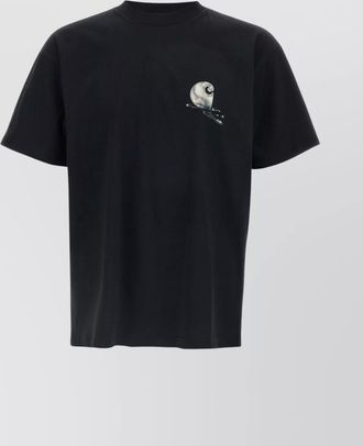 Carhartt Work in Progress ribbed crew neck graphic print organic cotton loose fit t-shirt