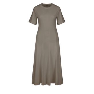 Bomboogie Midi Dresses, female, Gray, Size: S Cotton Long Dress