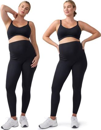 Ingrid & Isabel Contour Active Legging Bundle in Black at Nordstrom, Size X-Large