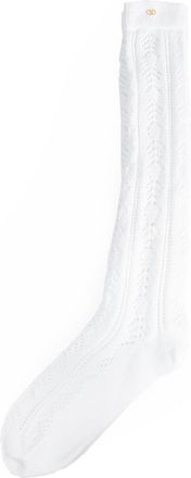 Valentino VLogo Cotton Openwork Socks