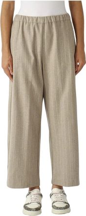 Liviana Conti Dames, Broeken, Grijs, Maat: S Kasjmier