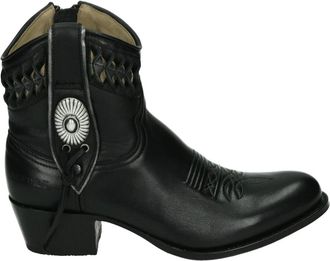 Sendra Western Zwarte Leren Laars - Dames - Cowboylaarzen - Zwart - 40 EU - Leer - Schoenen