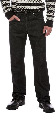 Blk Dnm Flat Black Straight Jean