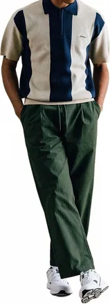 Students Umpire Short Sleeve Sweater Polo In Navy