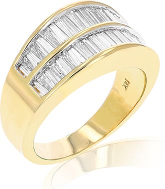 Vir Jewels 2 cttw Baguette Diamond Wedding Band 14K Yellow Gold Channel Set