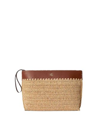Lauren Ralph Lauren Top zip pch-pouch-large-crcht wvn strw/nts