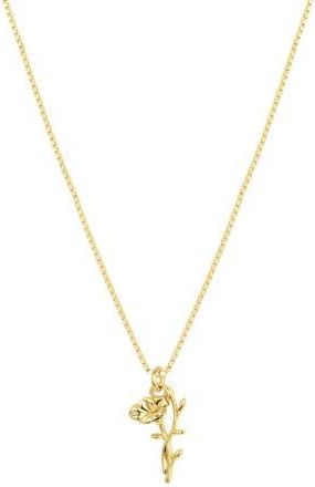 Set & Stones Elsie Birth Flower Necklace in Gold /September at Nordstrom