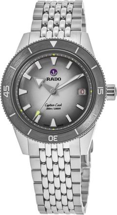 Rado Captain Cook X Tennis Limited Edition Rhodium Dial Steel Mens Watch R32222108