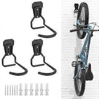 OEM Soporte Para Bicicleta - Soporte Mural Vertical En Forma De L - Capacidad M&aacute;xima 45 Kg - Negro