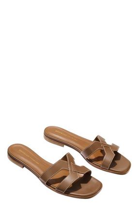 Margaux Eyewear The MX Sandal in Mocha Calf at Nordstrom, Size 40.5